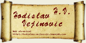 Hodislav Vejinović vizit kartica